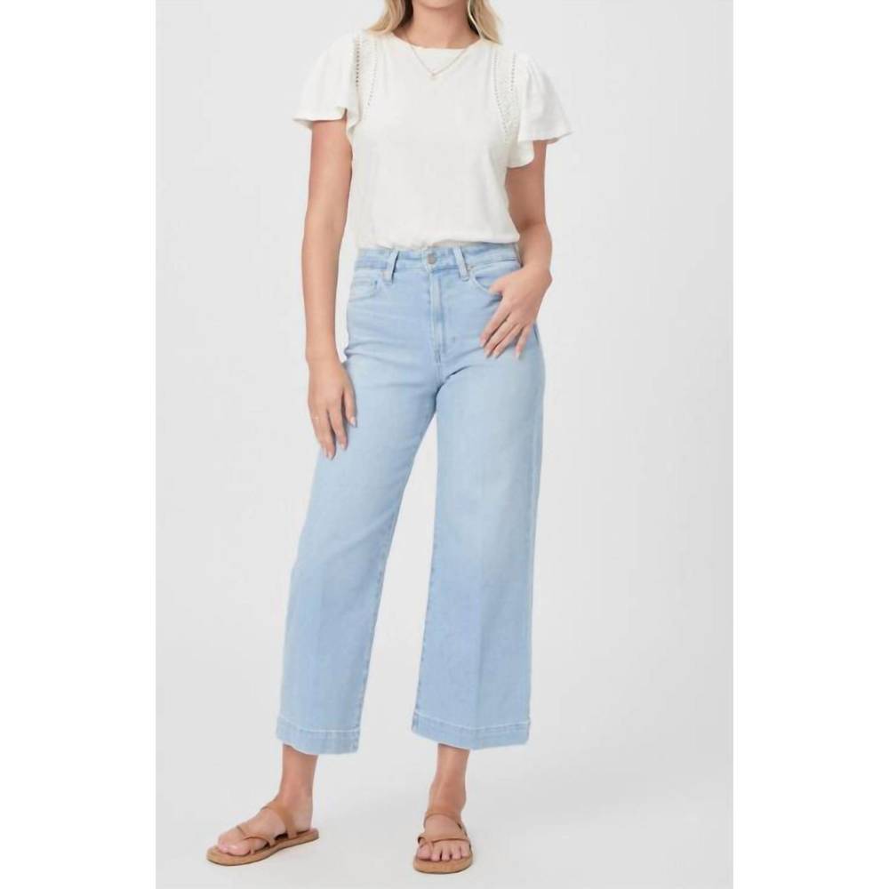 PAIGE Light Blue Flare & Wide Leg Jeans Size 24